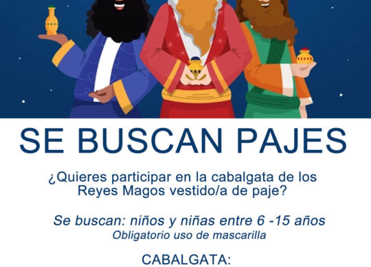 se buscan pajes cabalgata tlf