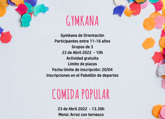 CARTEL FIESTAS PRIMAVERA comida popular