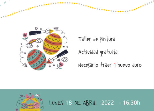 taller biblioteca huevos de pascua