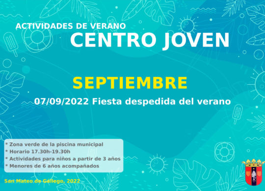 centro joven VERANO 2022 fin de verano