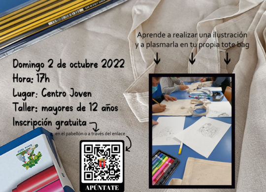 taller ilustracion tote bags