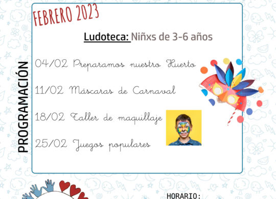 02-2023 CENTRO JOVEN -LUDOTECA - SAN MATEO 2023- CARTEL - febrero 2023