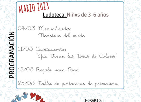 03-2023 CENTRO JOVEN -LUDOTECA - SAN MATEO 2023- CARTEL - marzo 2023