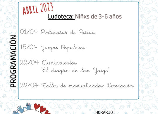 04-2023 CENTRO JOVEN -LUDOTECA - SAN MATEO 2023- CARTEL - abil 2023