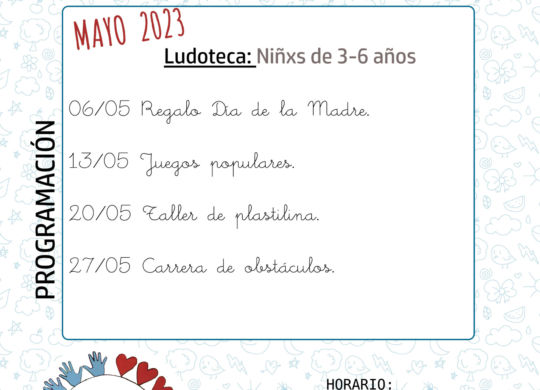 05-2023 CENTRO JOVEN -LUDOTECA - SAN MATEO 2023- CARTEL - mayo 2023