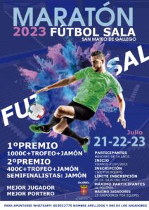 cartel maratón futbol sala