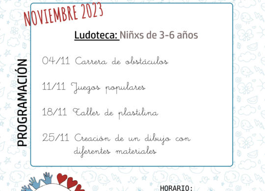 11-2023 CENTRO JOVEN -LUDOTECA - SAN MATEO 2023- CARTEL - noviembre 2023