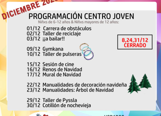 12-2023 CENTRO JOVEN SAN MATEO 2023- CARTEL -diciembre