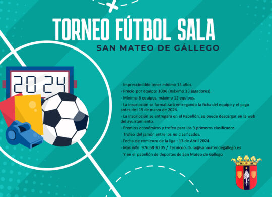 torneo fútbol sala cartel 2024