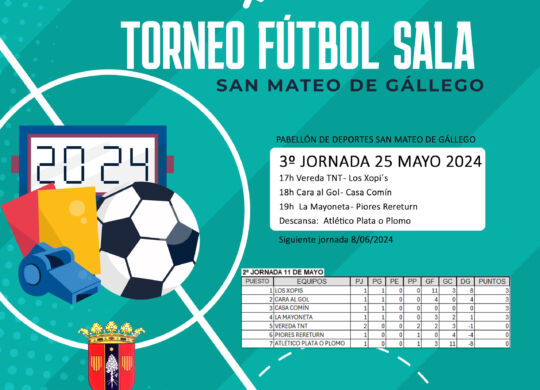 torneo fútbol sala 2024- 3 jornada
