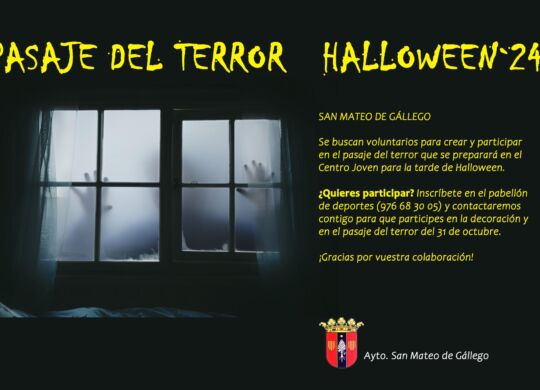 se buscan voluntarios pasaje del terror halloween 2024