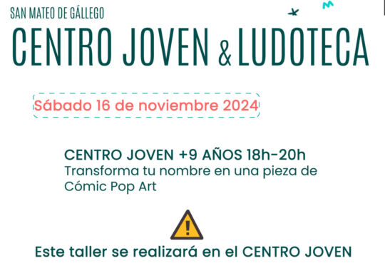 cartel actividades centro joven 2024 20241116