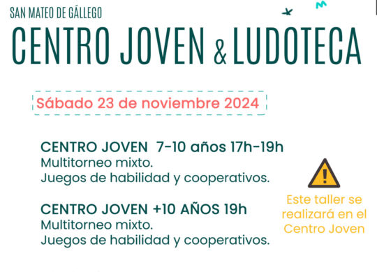 cartel actividades centro joven 2024 20241123