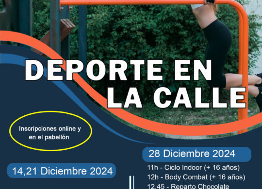 CARTEL deporte en la calle diciembre 2024