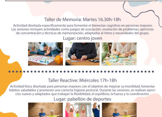 talleres subvencion envejecimiento activo memoria y deporte
