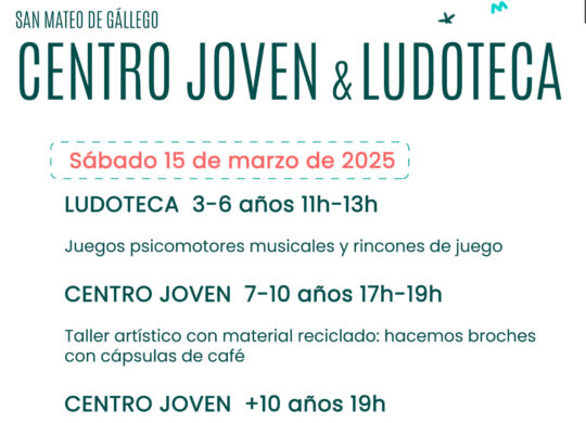 cartel actividades centro joven 2025 20250315