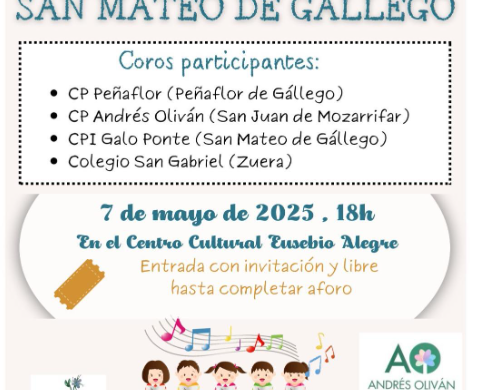 encuentro coros escolares mayo 2025