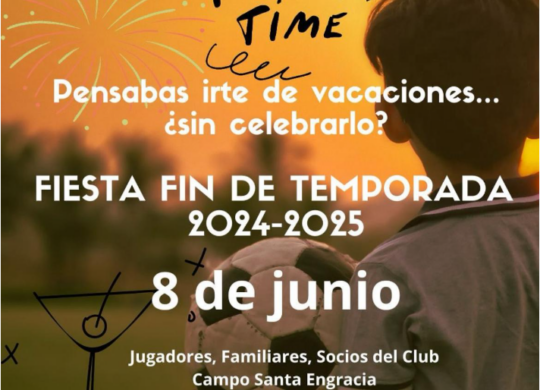 Comida fútbol fin temporada 2025