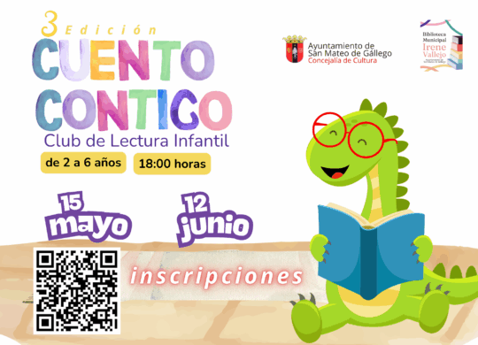 Cuento Contigo club de lectura infantil 3a edicion 15 mayo y 12 junio 2026
