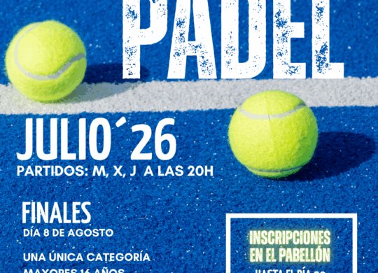 torneo de pádel 2026