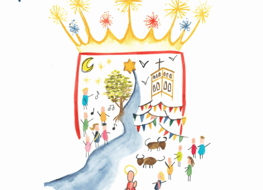 1. cartel png. Fiestas en Honor la Virgend el Rosario